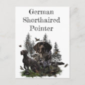 Duitse Shorthaired Pointer Briefkaart (Voorkant)