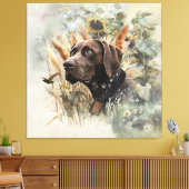 Duitse Shorthaired Pointer Canvas Afdruk (Insitu (Woonkamer))
