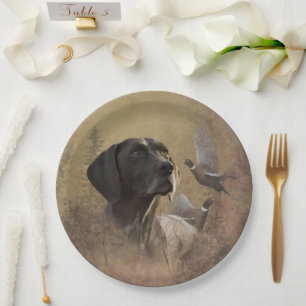 Duitse Shorthaired Pointer, Deutsch Kurzhaar Pape Papieren Bordje