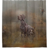 Duitse Shorthaired Pointer, Deutsch Kurzhaar Tapes Douchegordijn (Voorkant)