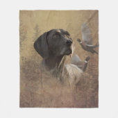 Duitse Shorthaired Pointer, Deutsch Kurzhaar Tapes Fleece Deken (Voorkant)
