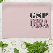 Duitse Shorthaired Pointer DIVA Theedoek (Gevouwen)