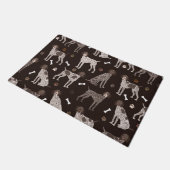 Duitse Shorthaired Pointer Dog Bone en Paw Print Deurmat (Schuin)