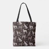 Duitse Shorthaired Pointer Dog Bone en Paw Print Draagtas (Achterkant)