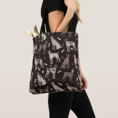 Duitse Shorthaired Pointer Dog Bone en Paw Print Draagtas (Dichtbij)