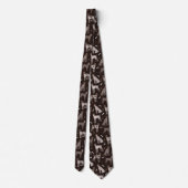Duitse Shorthaired Pointer Dog Bone en Paw Print Stropdas (Achterkant)