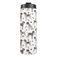 Duitse Shorthaired Pointer Dog Bone en Paw Print