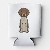 Duitse Shorthaired Pointer Dog Cartoon Blikjeskoeler (Voorkant)