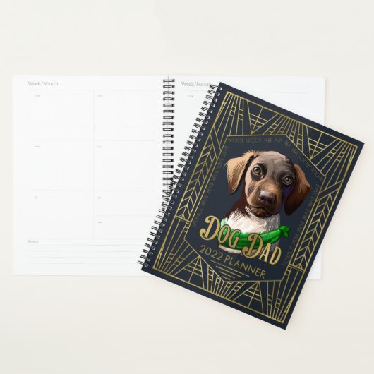 Duitse Shorthaired Pointer Dog Dad Funny 2022 Planner (Display)