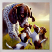 Duitse Shorthaired Pointer Dog Poster (Voorkant)