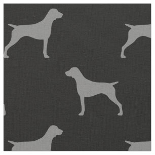 Duitse Shorthaired Pointer Dog Silhouettes Stof