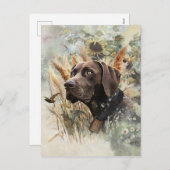 Duitse Shorthaired Pointer Feestdagenkaart (Voorkant / Achterkant)