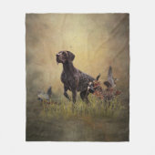 Duitse Shorthaired Pointer Fleece Deken (Voorkant)