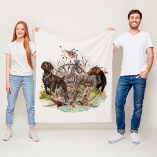 Duitse Shorthaired Pointer Fleece Deken