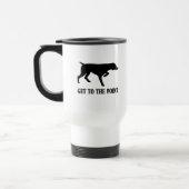 Duitse Shorthaired Pointer "Ga naar het punt" Reisbeker (Links)