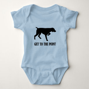 Duitse Shorthaired Pointer "Ga naar het punt" Romper