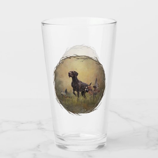 Duitse Shorthaired Pointer Glas (Achterkant)