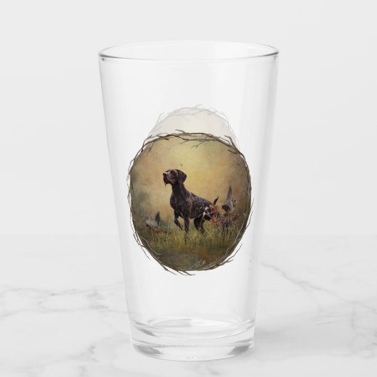 Duitse Shorthaired Pointer Glas (Voorkant)