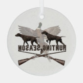 Duitse Shorthaired Pointer Glas Ornament (Achterkant)