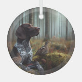 Duitse Shorthaired Pointer Glas Ornament (Voorkant)