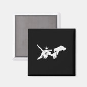 Duitse Shorthaired Pointer Gsp Hunting Dogs Magneet (Voorkant / Achterkant)