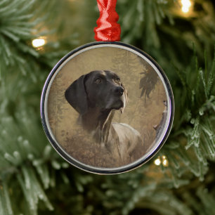 Duitse Shorthaired Pointer GSP Metal Ornament