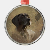 Duitse Shorthaired Pointer GSP Metal Ornament (Voorkant)