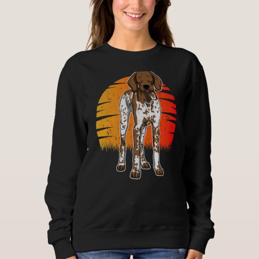 Duitse Shorthaired Pointer Gsp Sunset Trui (Voorkant)