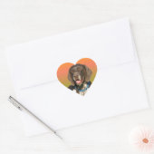 Duitse Shorthaired Pointer Hart Sticker (Envelop)