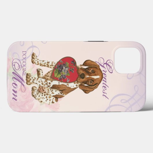Duitse Shorthaired Pointer Heart mam Case-Mate iPhone Case (Achterkant (horizontaal))