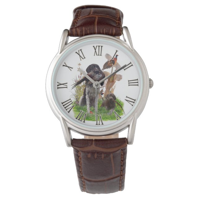 Duitse Shorthaired Pointer Horloge (Voorkant)