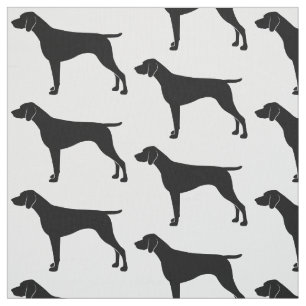 Duitse Shorthaired Pointer in Silhouette Stof