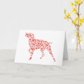 Duitse Shorthaired Pointer Kaart (Gele Bloem)