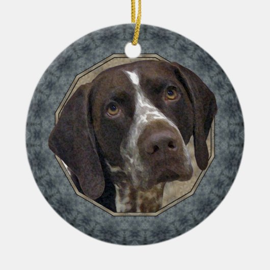 Duitse Shorthaired Pointer Keramisch Ornament (Voorkant)