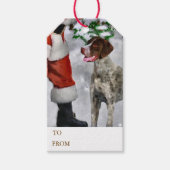 Duitse Shorthaired Pointer kerst Cadeaulabel (Voorkant)