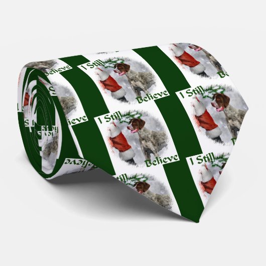 Duitse Shorthaired Pointer-kerstcadeautjes Stropdas (Opgerold)
