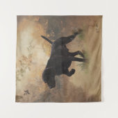 Duitse Shorthaired Pointer klaar om op Gift Box te Wandkleed (Voorkant)