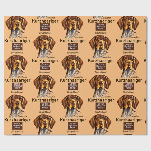 Duitse Shorthaired Pointer Kurzhaar Cadeaupapier (Vlak)