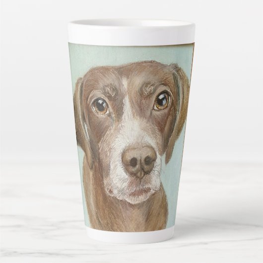 Duitse Shorthaired Pointer Latte Mok (Voorkant)