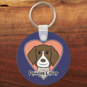 Duitse Shorthaired Pointer Lover Sleutelhanger (Voorkant)