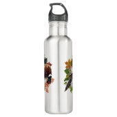 Duitse Shorthaired Pointer met fazant sneeuwlobby Waterfles (Achterkant)