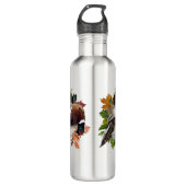 Duitse Shorthaired Pointer met fazant sneeuwlobby Waterfles (Voorkant)