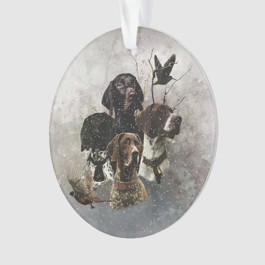 Duitse Shorthaired Pointer Ornament (voorkant)