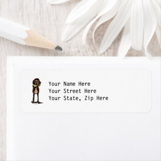 Duitse Shorthaired Pointer Playtime Etiket (Insitu)