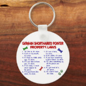 DUITSE SHORTHAIRED POINTER Property Laws 2 Sleutelhanger (Voorkant)