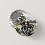 Duitse Shorthaired Pointer Ronde Button 3,2 Cm (Voorkant /achterkant)