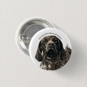 Duitse Shorthaired Pointer Ronde Button 3,2 Cm (Voorkant /achterkant)