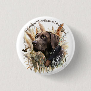 Duitse Shorthaired Pointer Ronde Button 3,2 Cm