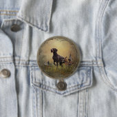 Duitse Shorthaired Pointer Ronde Button 7,6 Cm (In situ)