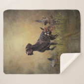 Duitse Shorthaired Pointer Sherpa Deken (Voorkant (horizontaal))